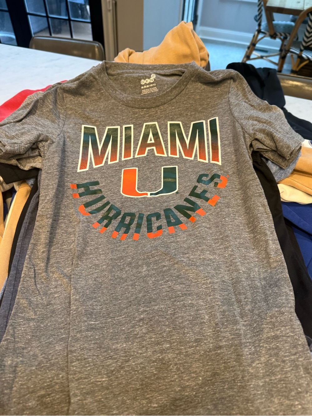 KIDS size medium college tees Miami Maryland Michigan unc florida Duke